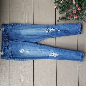 Mossimo high waist denim legging distressed jegging 5